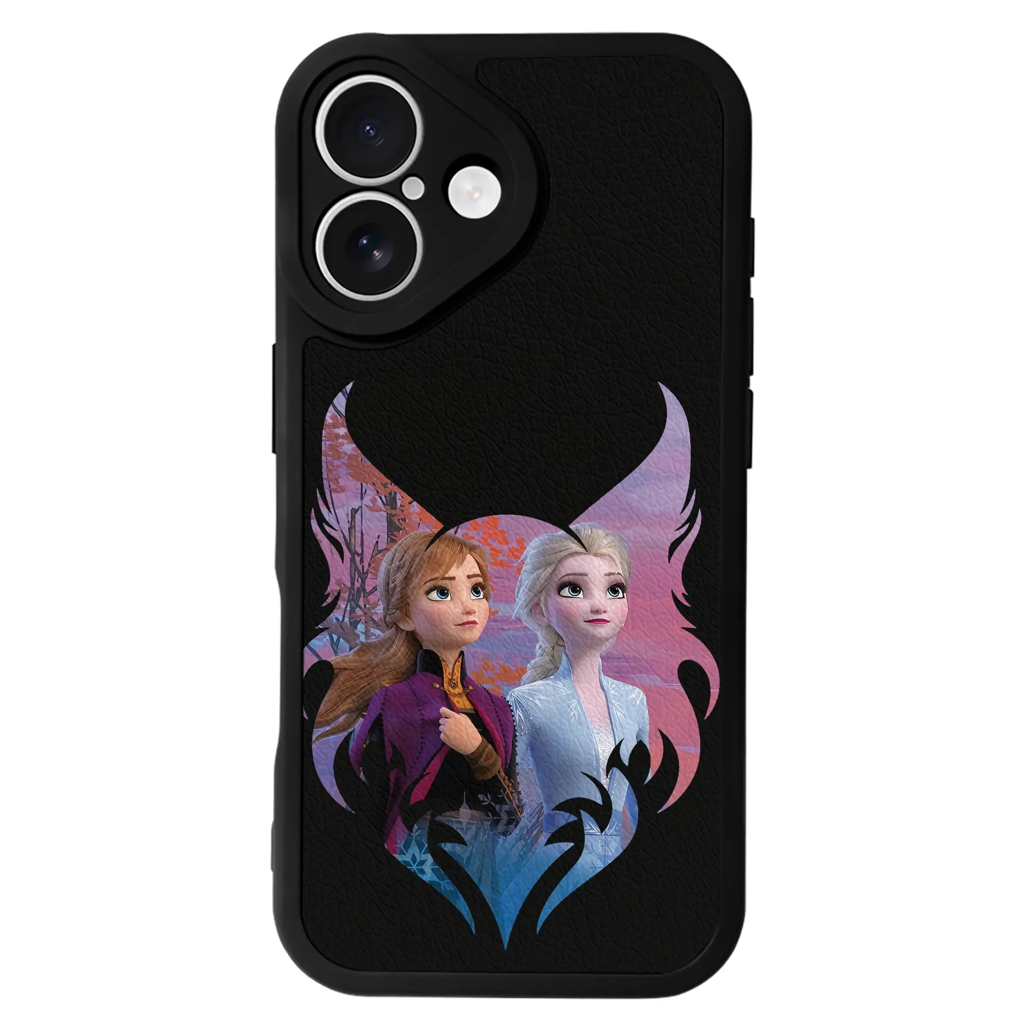 アナと雪の女王(Frozen) グッズ アナ(Anna) - IPhone 16シリーズ対応 ・ シリコンスマホケース ・ レザー調 ・ 高精度フィット ・ 耐衝撃 ・ ワイヤレス充電対応 ・ 精密カット